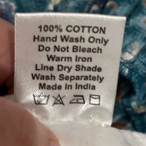 Victoria Dunn bohemian tunic dress in a rich teal print floral100% cotton sizeLG - Picture 6 of 11